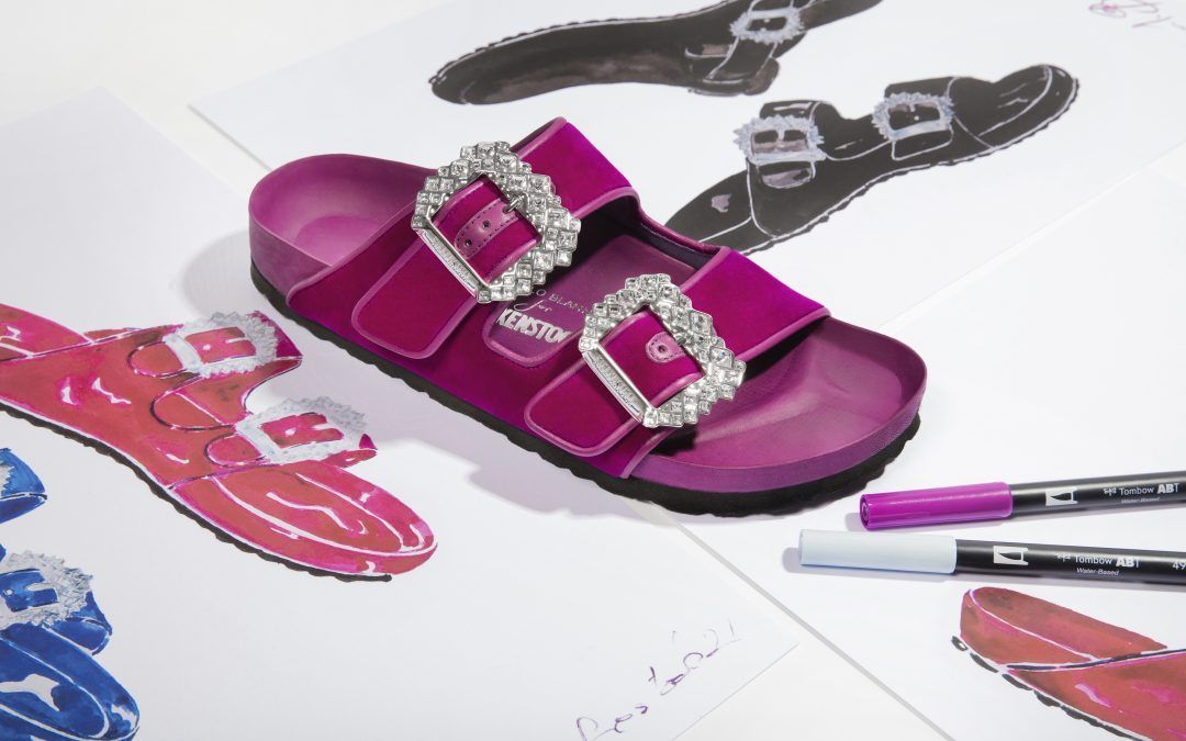 BIRKENSTOCK Y MANOLO BLAHNIK PRESENTAN SU SORPRENDENTE Y MAJESTUOSA COLABORACIÓN